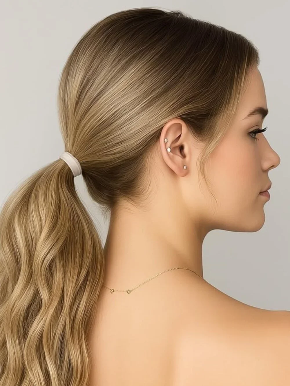 Soft Seamless Hair Ties - No Damage Stretchy Ponytail Holders for All Hair
